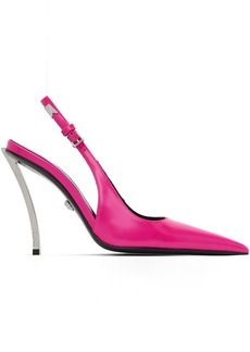 Versace Pink Pin-Point Slingback Pumps