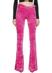 Versace Pink Rolled Flared Lounge Pants