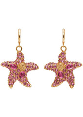 Versace Pink Trésor De La Mer Starfish Drop Earrings