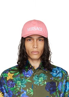 Versace Pink 'Versace' Logo Cap