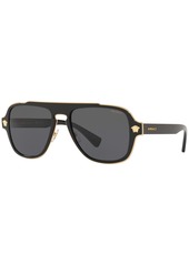 Versace Men's Polarized Sunglasses, VE2199 - BLACK / POLAR GREY