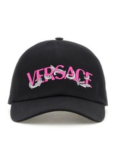Versace printed logo baseball cap