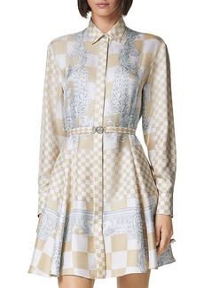 Versace Printed Silk Shirt Dress