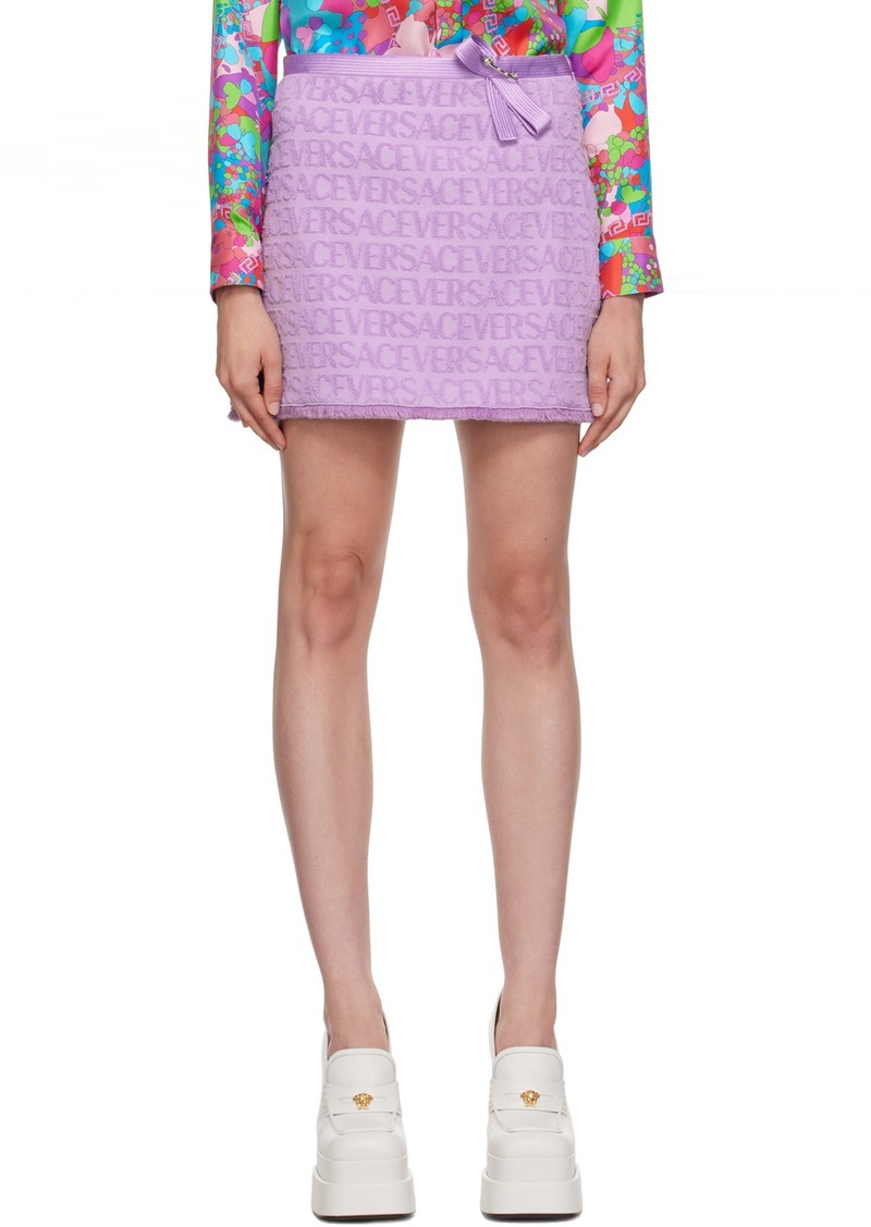 Versace Purple Dua Lipa Edition Miniskirt