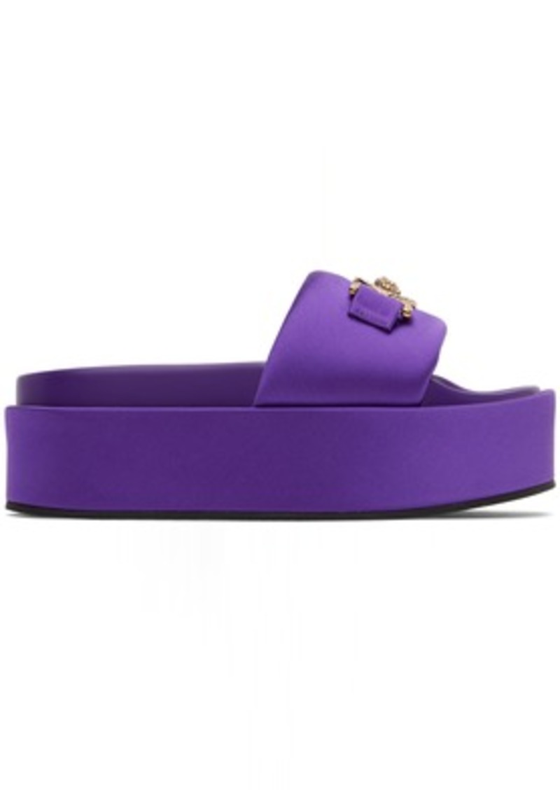 Versace Purple Medusa '95 Platform Sandals