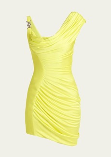 Versace Ruched Bodycon Mini Dress