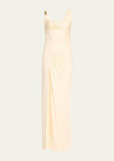 Versace Ruched Jersey Gown