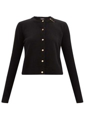 Versace Safety pin cashmere-blend cardigan