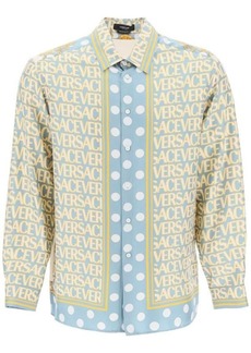 Versace silk versace allover shirt