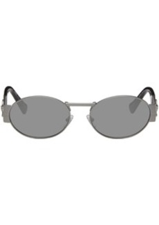 Versace Silver Oval Sunglasses