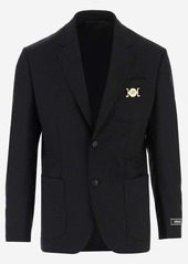 VERSACE SINGLE BREASTED MEDUSA WOOL JACKET