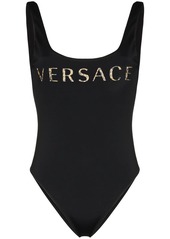 Versace logo print swimsuit