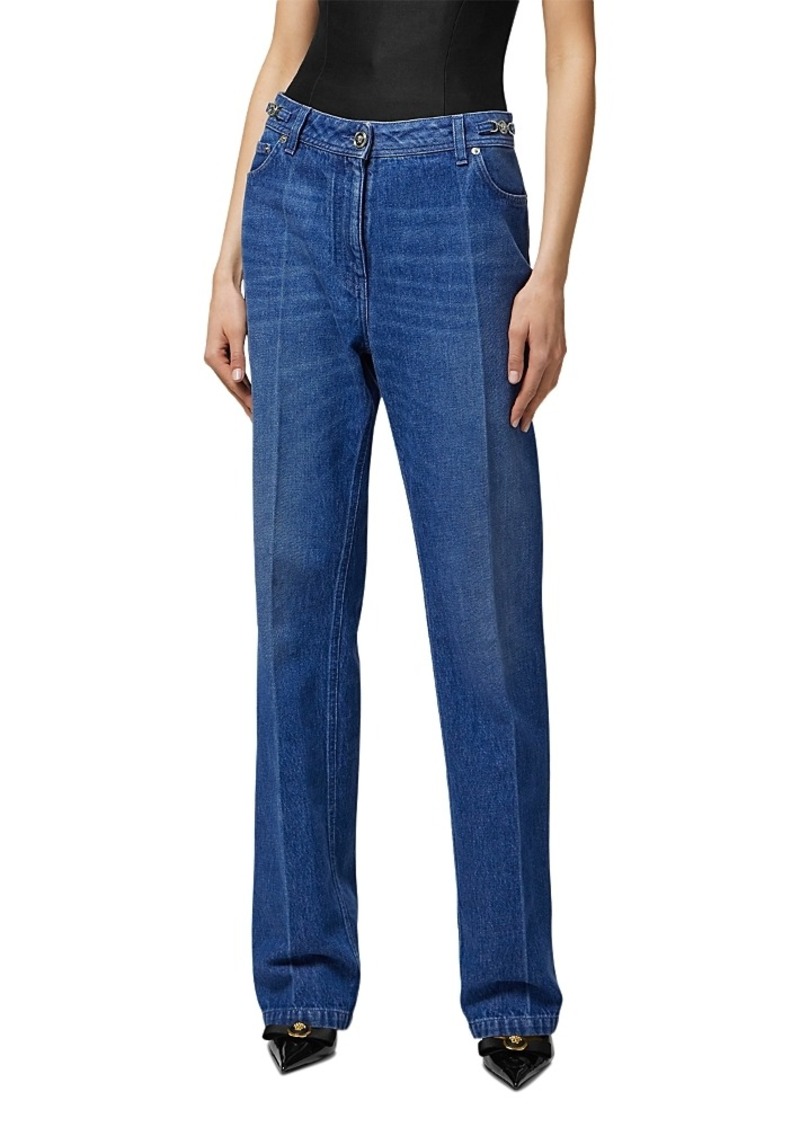 Versace Stonewash Denim Jeans in Medium Blue