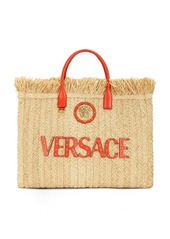 VERSACE Straw Tote Bag