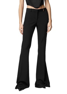 Versace Stretch Wool Flare Pants