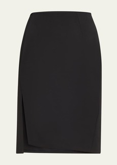 Versace Stretch Wool Skirt