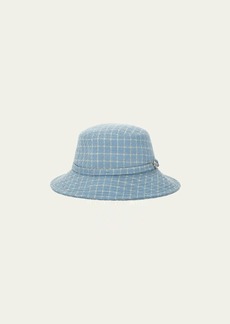 Versace Tweed Bucket Hat