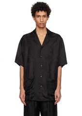 Versace Underwear Black Barocco Pyjama Shirt