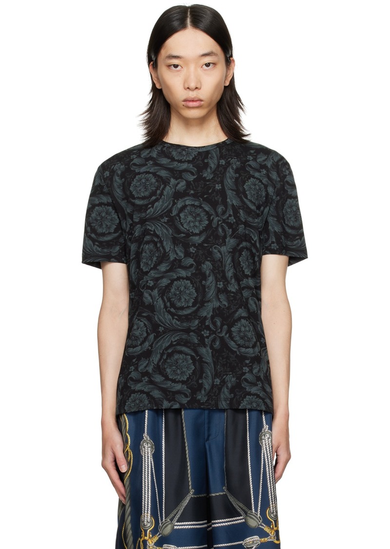 Versace Underwear Black Barocco T-Shirt