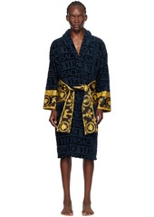 Versace Underwear Navy 'I Heart Baroque' Robe