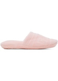 Versace Underwear Pink Greca Slippers
