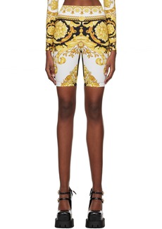 Versace Underwear White & Gold Barocco Shorts