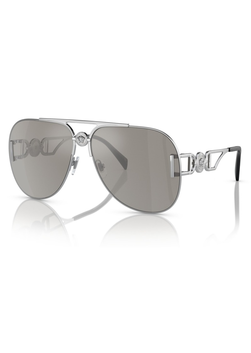 Versace Unisex Sunglasses, Mirror VE2255 - Silver
