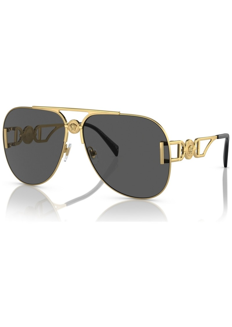 Versace Unisex Sunglasses, VE2255 - Gold -Tone