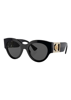 Versace VE 4438B GB1/87 52mm Womens Round Sunglasses