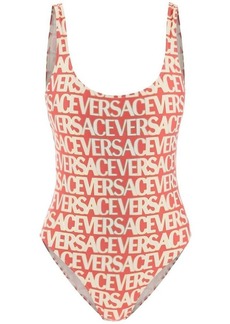 Versace versace allover one-piece swimwear
