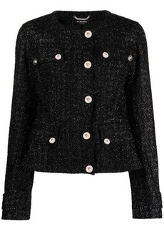 VERSACE Vichy tweed jacket