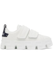 Versace White Greca Portico Strap Sneakers
