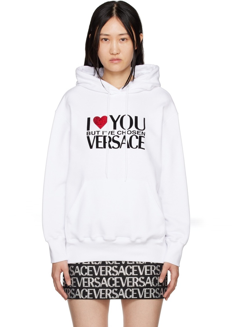 Versace White I ♡ YOU BUT… Hoodie