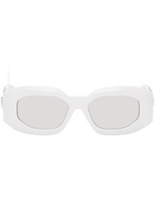 Versace White Maxi Medusa Biggie Sunglasses