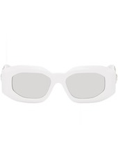 Versace White Maxi Medusa Biggie Sunglasses