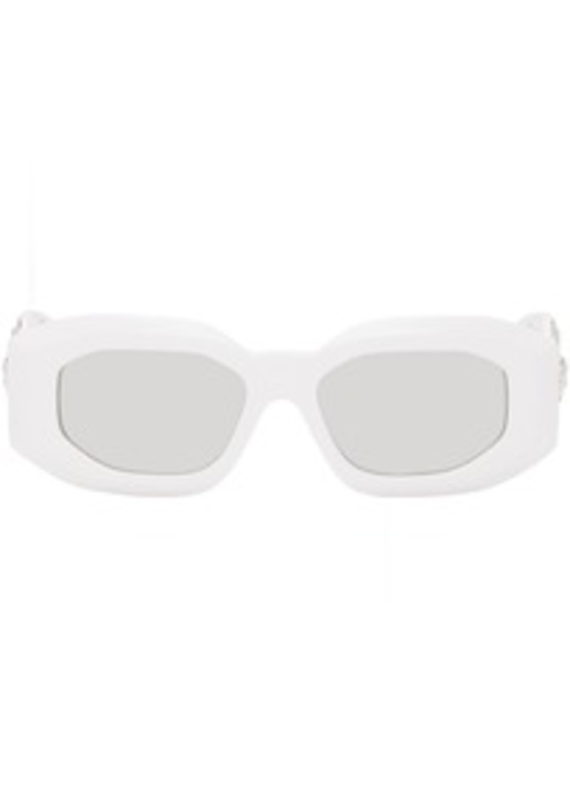 Versace White Maxi Medusa Biggie Sunglasses