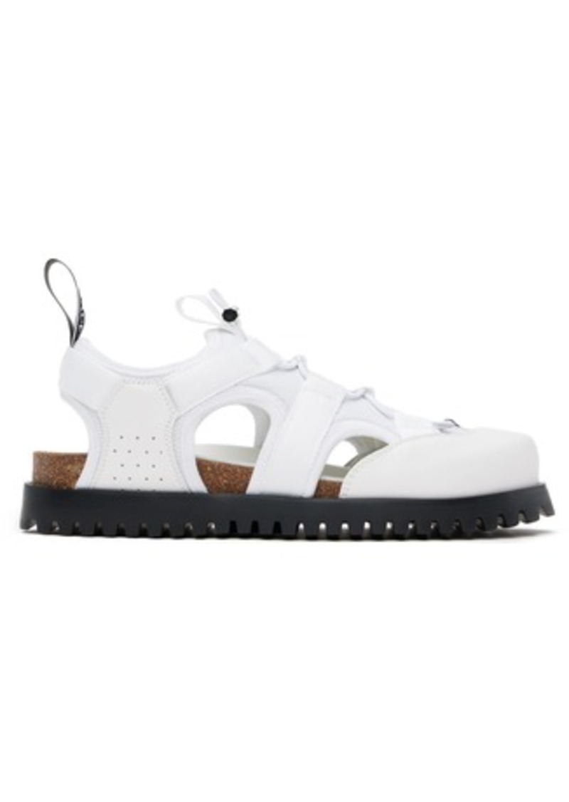 Versace White Medusa Track Sandals