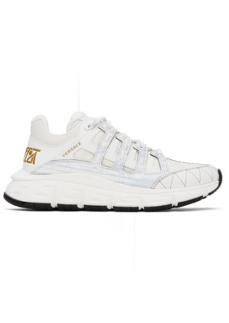 Versace White Trigreca Sneakers