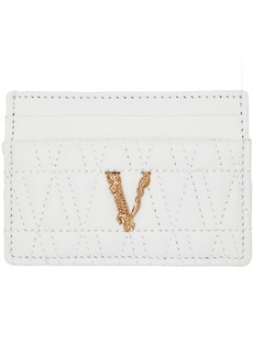 Versace White Virtus Card Holder