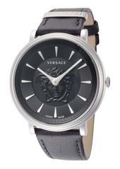Versace Women's 38mm Black Quartz Watch VE8102619