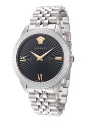 Versace Women's 38mm Silver Tone Quartz Watch VEVC00419