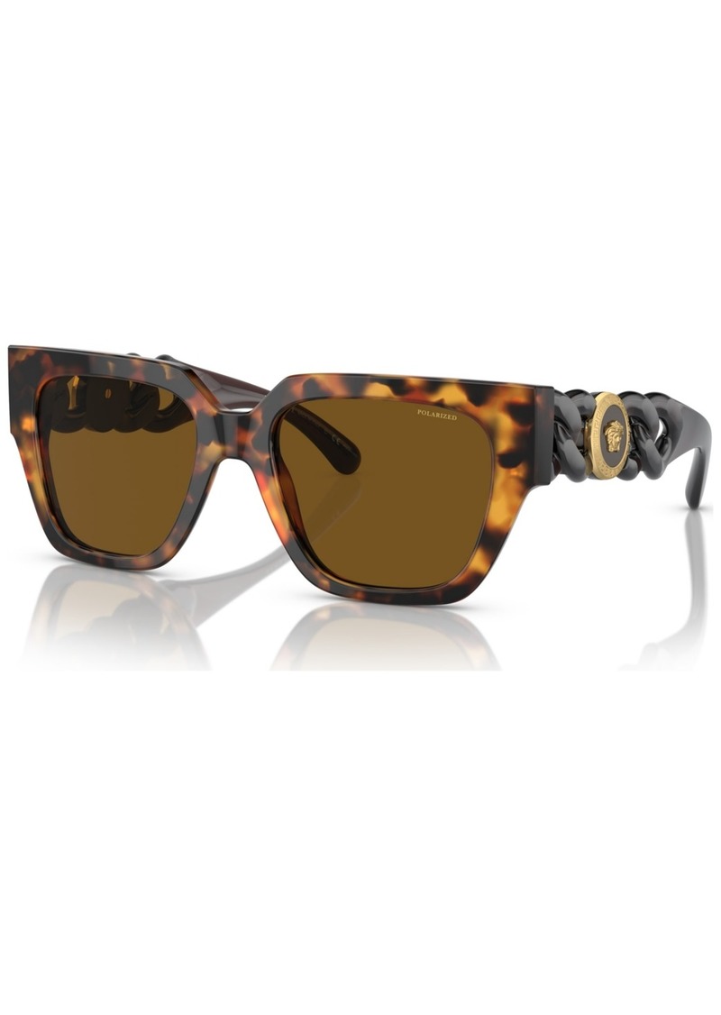 Versace Women's Polarized Sunglasses, VE440953-p - Havana