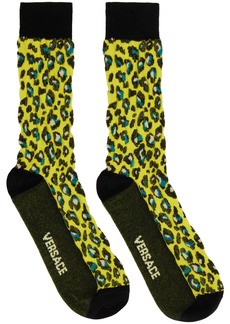 Versace Yellow Leopard Socks