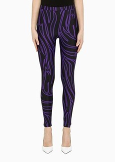 Versace Zebra leggings black/purple