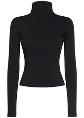 Versace Viscose Blend Knit Turtleneck Sweater