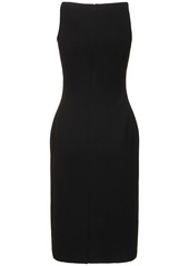 Versace Viscose Blend Sablé Midi Corset Dress