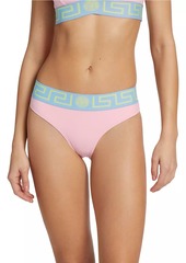 Versace Vita Greek Key Banded-Trim Bikini