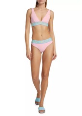 Versace Vita Greek Key Banded-Trim Bikini