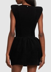 Versace Voluminous Chenille Knit Mini Dress