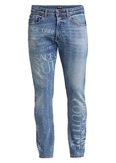 Versace Warranty Label Skinny Jeans